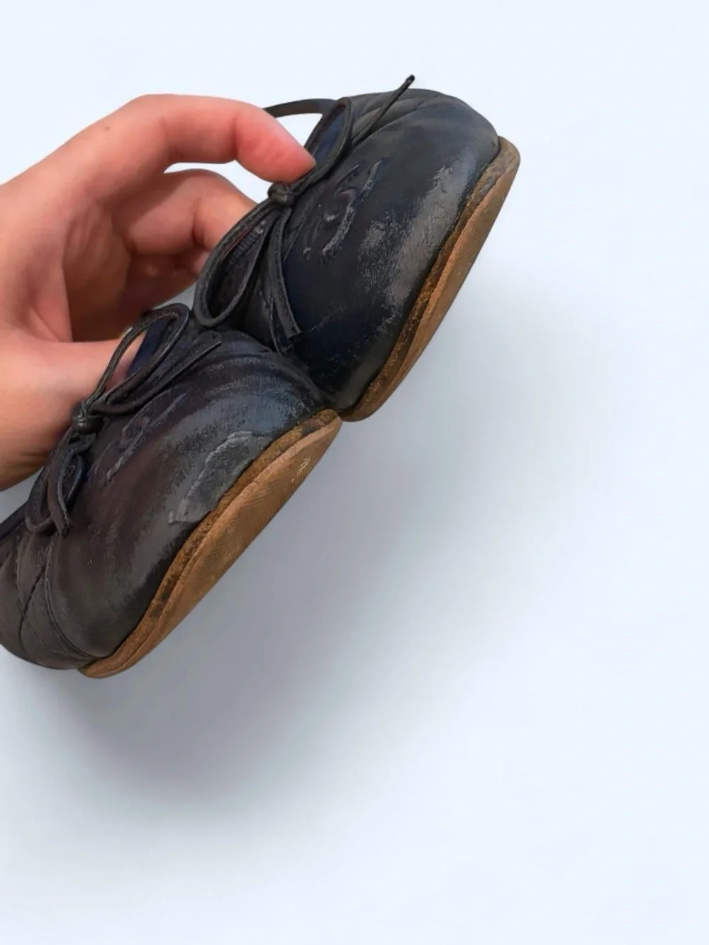 Chanel Black Quilted Leather Ballerina Flats